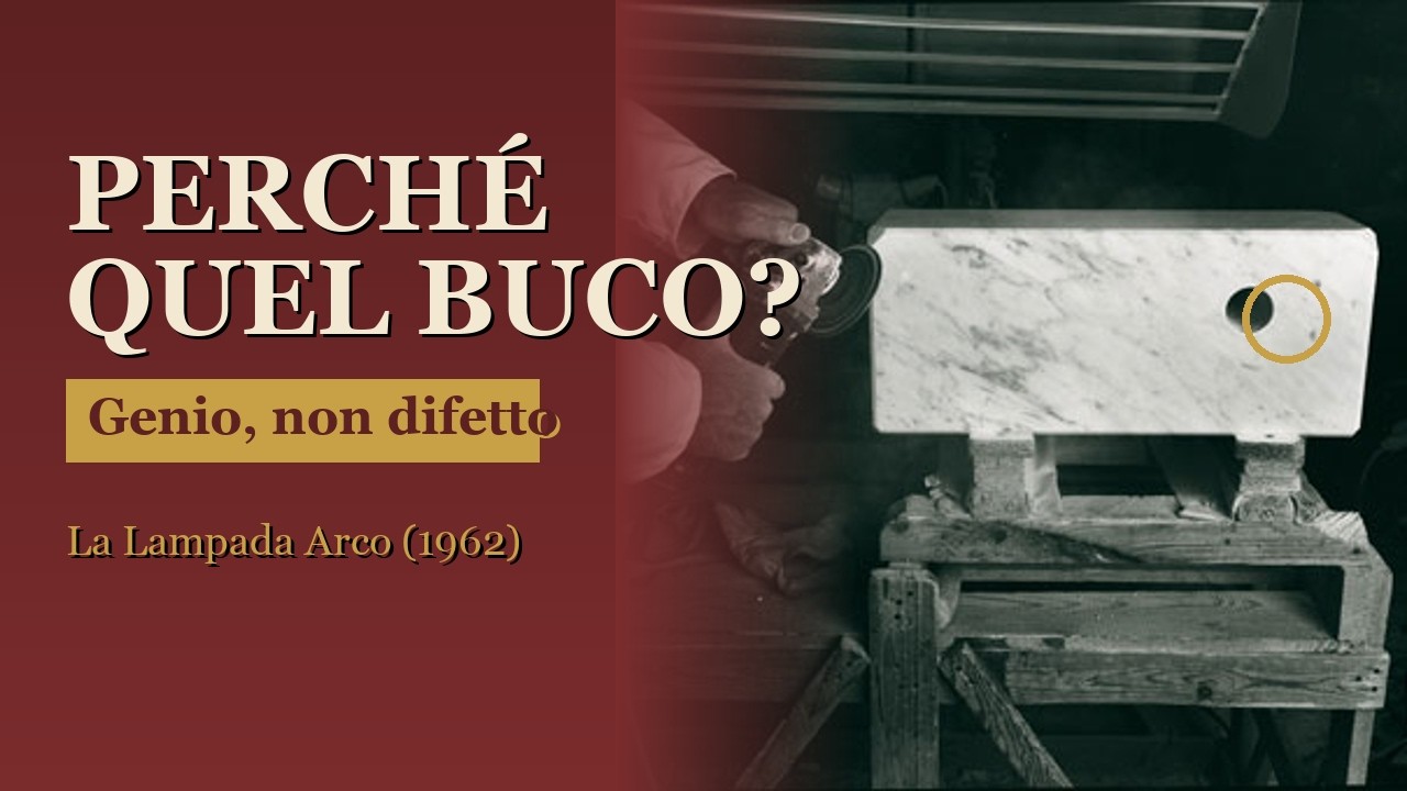 Video Documentario Lampada Arco Flos Castiglioni - Canale YouTube Il Bello dell'Usato